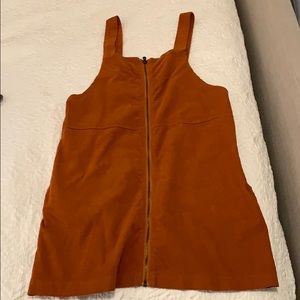 Rust Orange Corduroy Dress